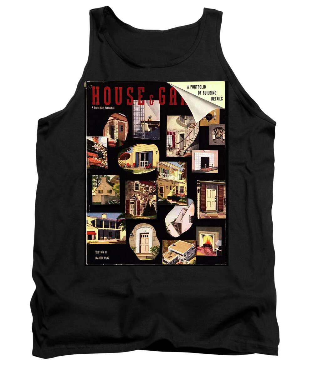Illustration Tank Top featuring the photograph A House And Garden Cover Of House Details by Pierre Pages