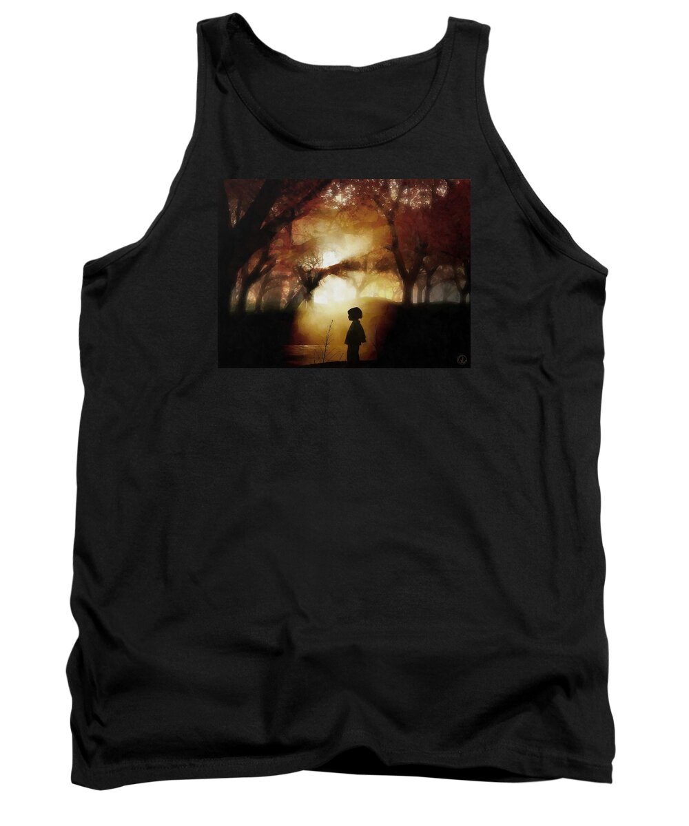 Landscape Tank Top featuring the digital art A moment beyond time by Gun Legler