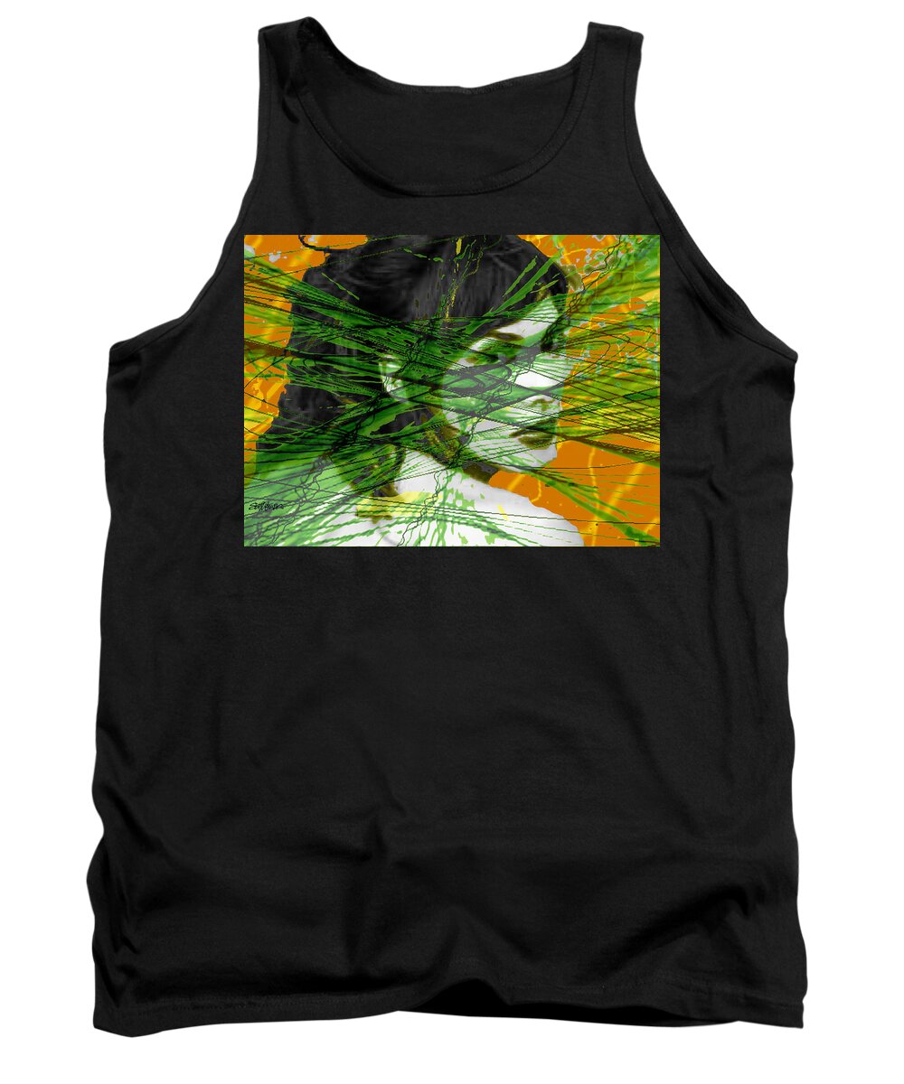 A Tangled Web Tank Top featuring the digital art A Tangled Web by Seth Weaver