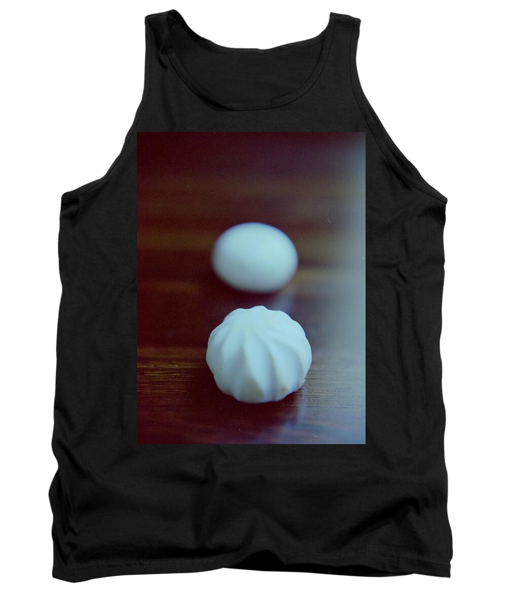 Fruits Tank Top featuring the photograph A White Mushroom by Romulo Yanes