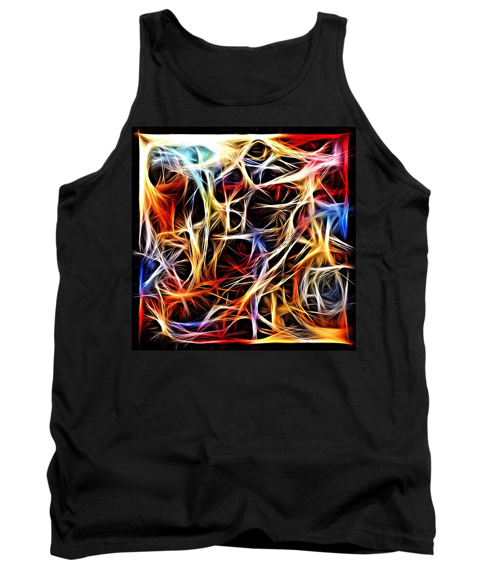 Chaos Tank Top featuring the digital art Addicted to It by Jeff Iverson