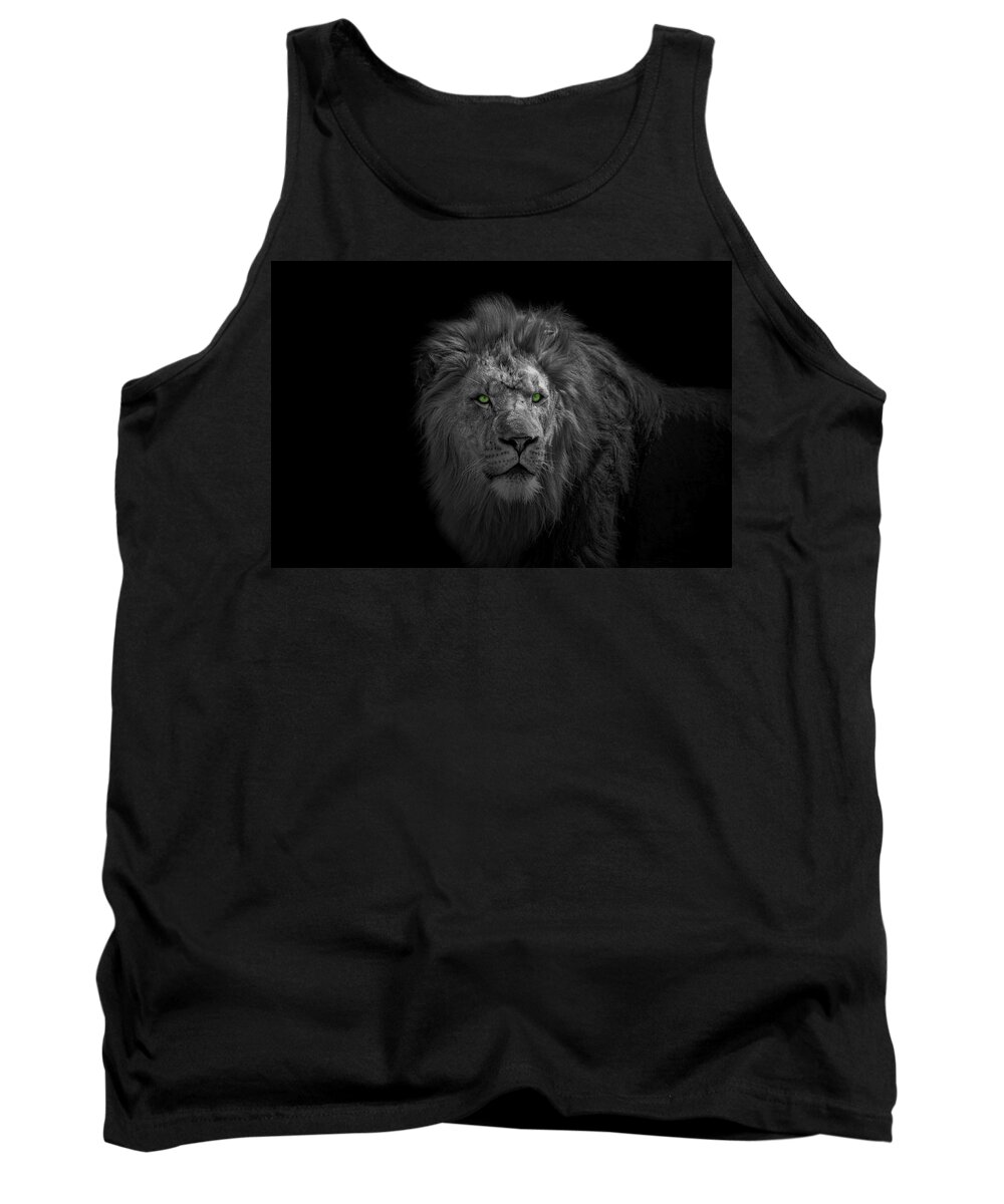 Africa Tank Top featuring the photograph African Lion by Peter Lakomy