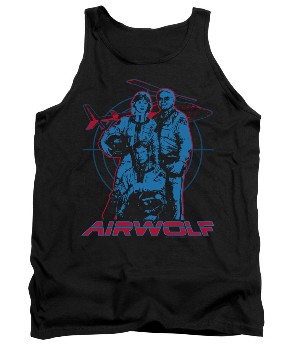Airwolf Tank Top featuring the digital art Airwolf - Graphic by Brand A