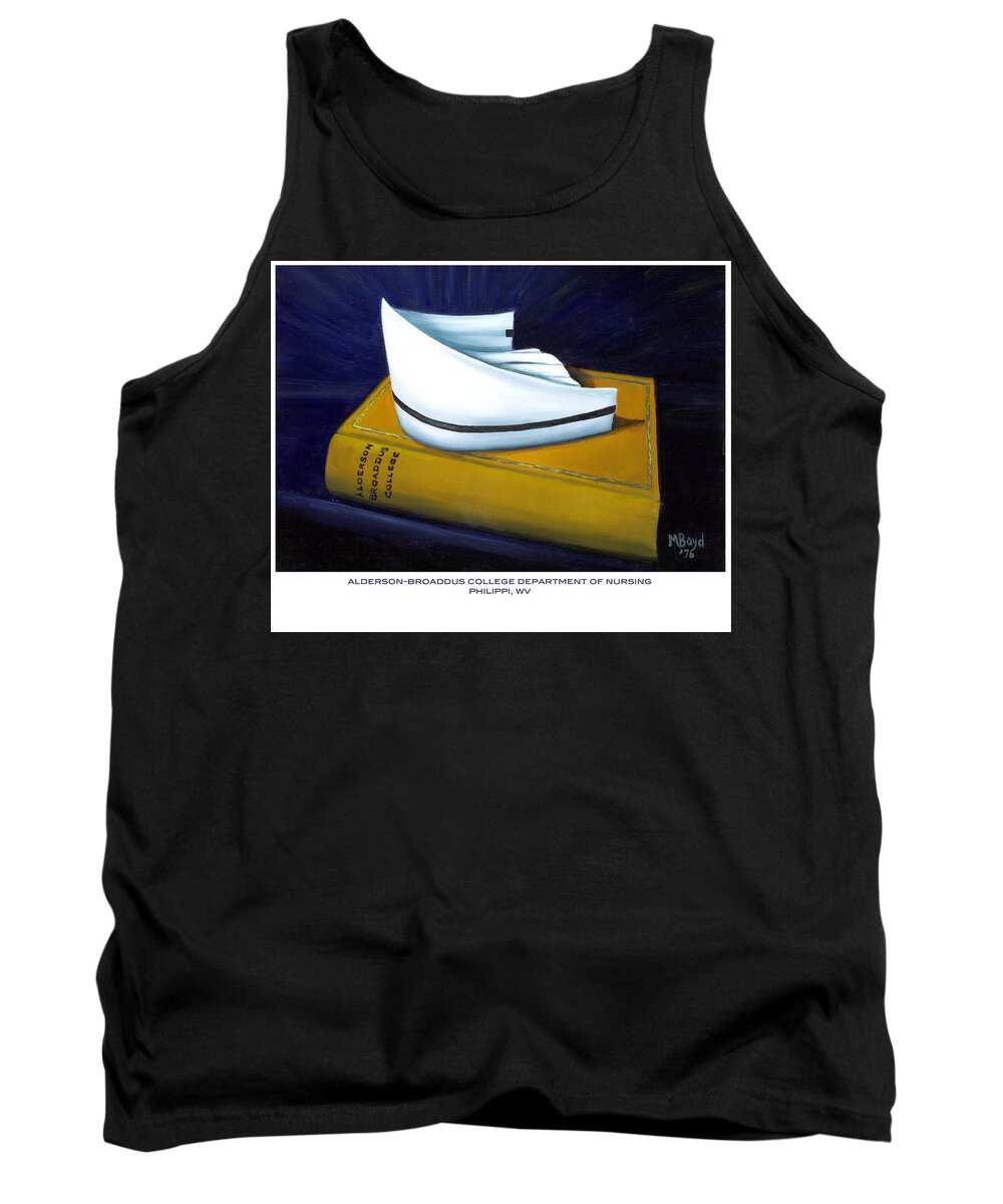 Nurse Tank Top featuring the painting Alderson-Broaddus College by Marlyn Boyd