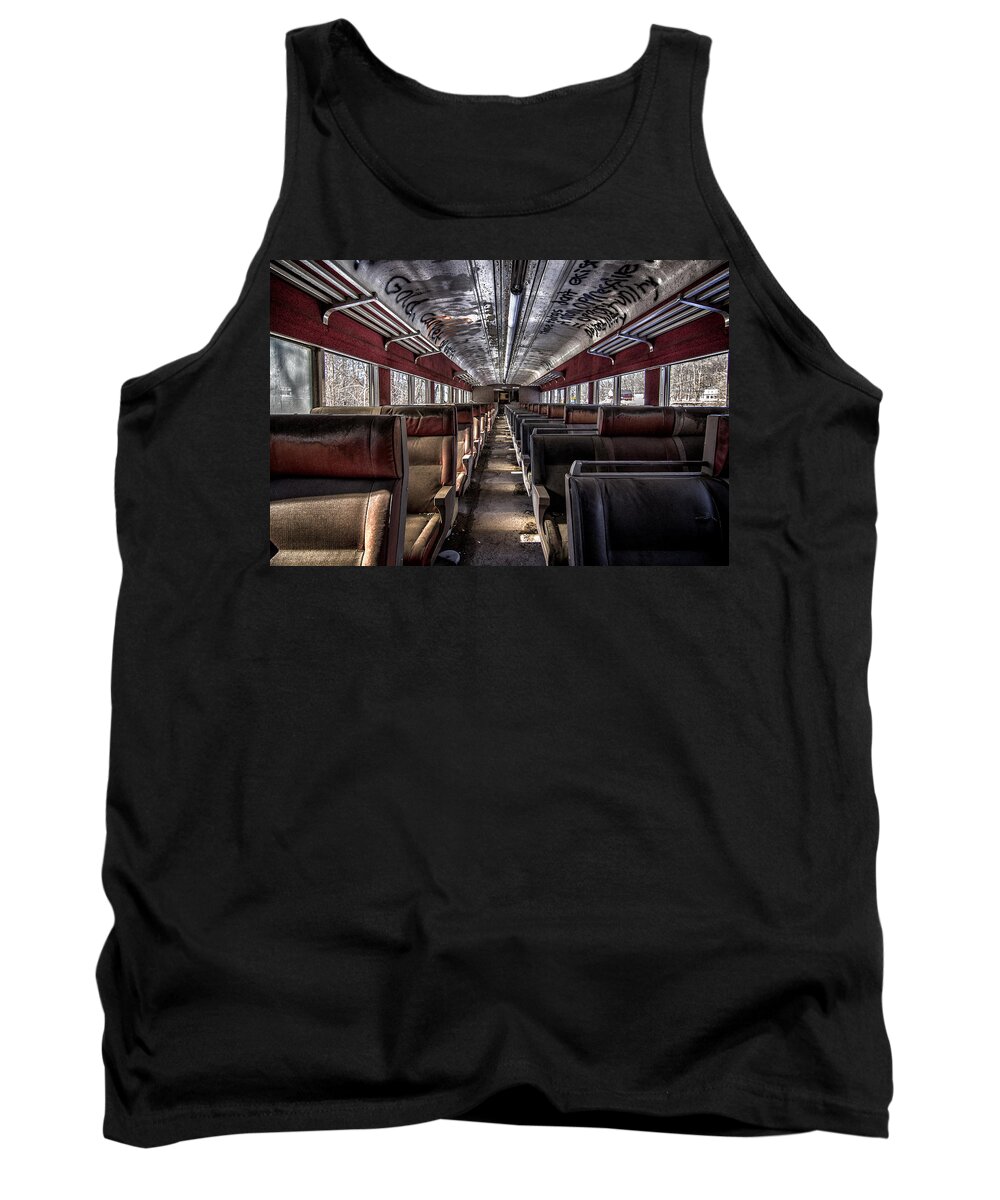 Railroad Tank Top featuring the photograph All aboard by Rob Dietrich