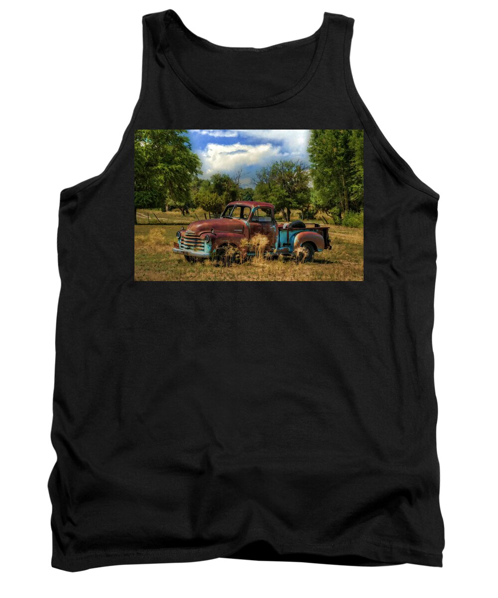 Chevrolet Tank Top featuring the photograph All By Myself by Ken Smith