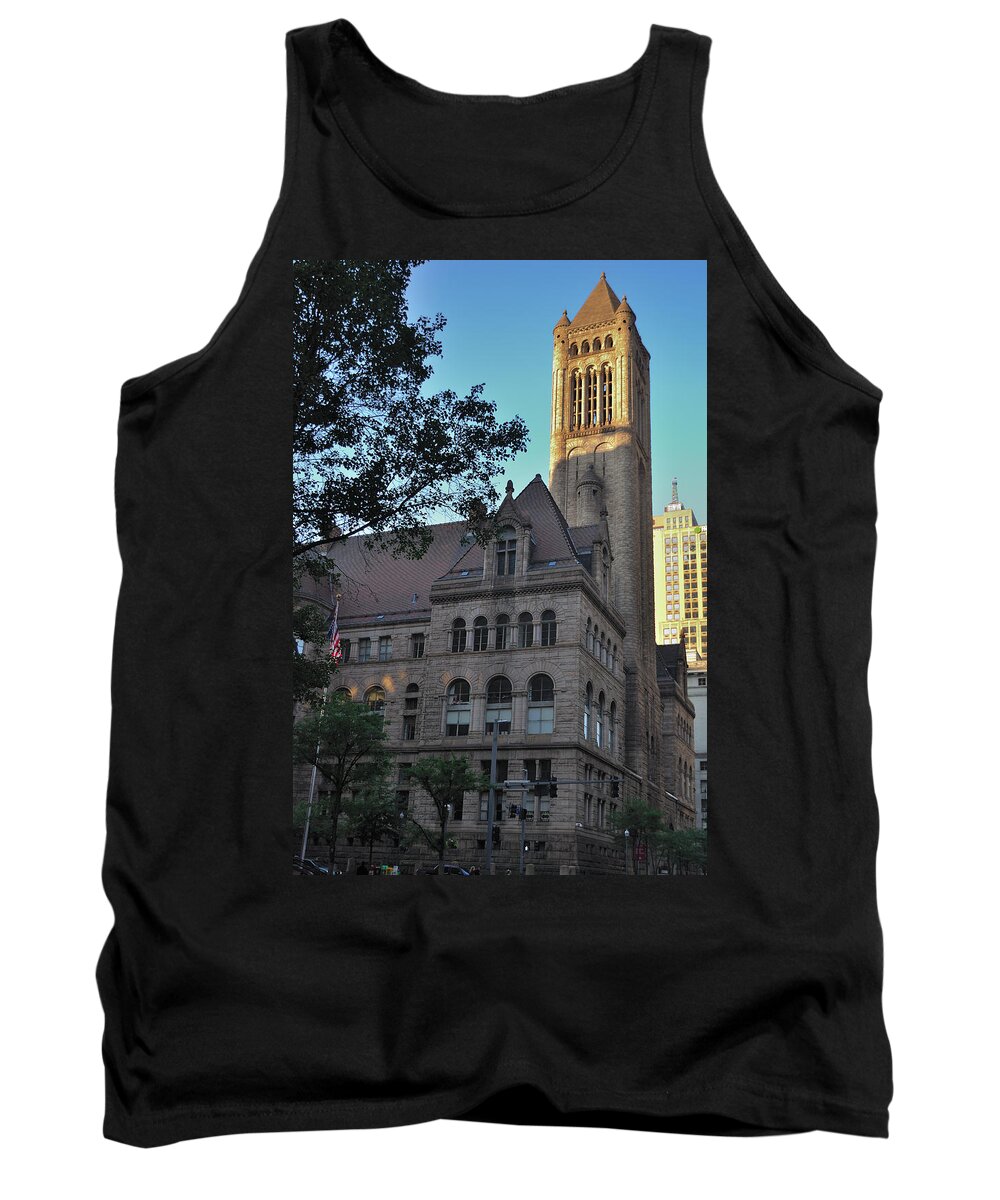 Pittsburgh Tank Top featuring the photograph Allegheny County Courthouse by Steven Richman