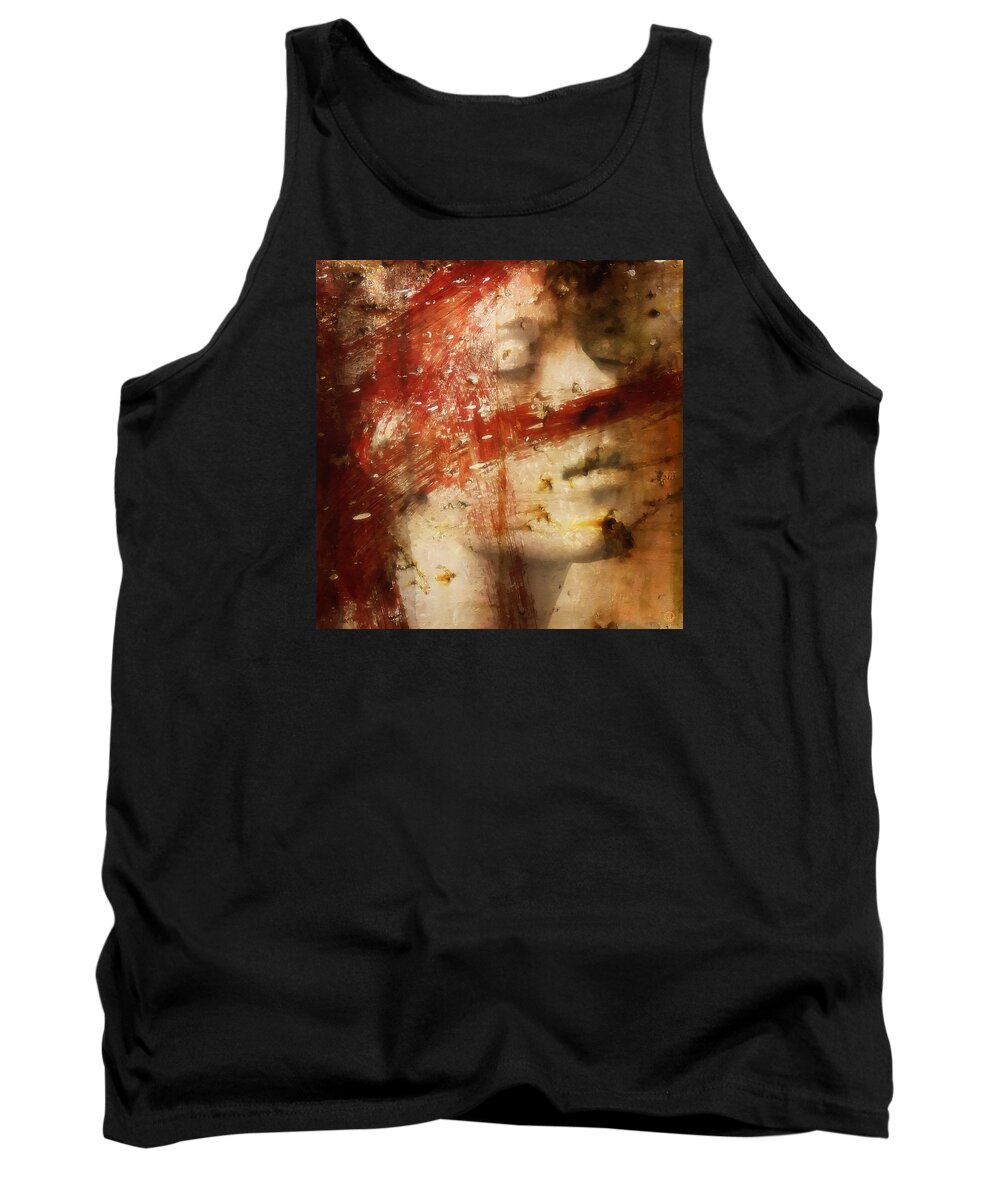 Woman Tank Top featuring the digital art Almost extinguished by Gun Legler