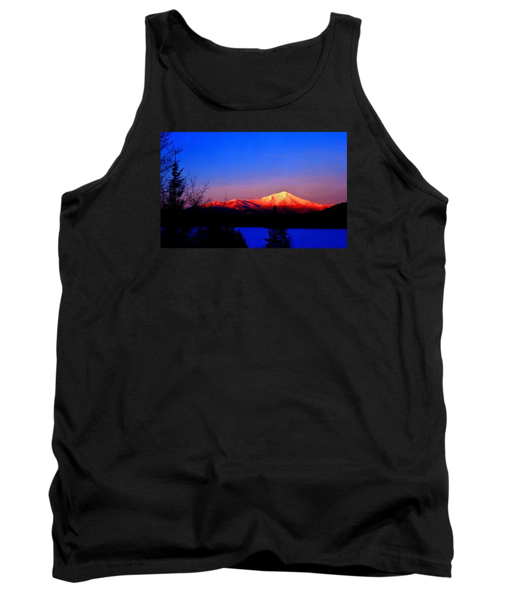 New York Landscape Tank Top featuring the photograph Alpenglow-Whiteface Mt. by Frank Houck
