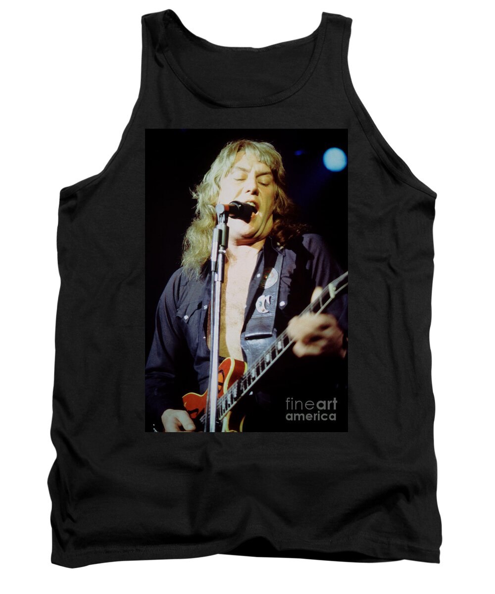 Alvin Lee Tank Top featuring the photograph Alvin Lee - Ten Years Later at Oakland Auditorium 1979 by Daniel Larsen