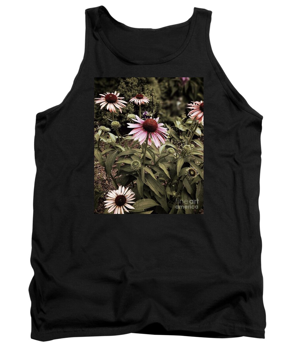 Cone Flowers Tank Top featuring the photograph Among Friends by Frank J Casella