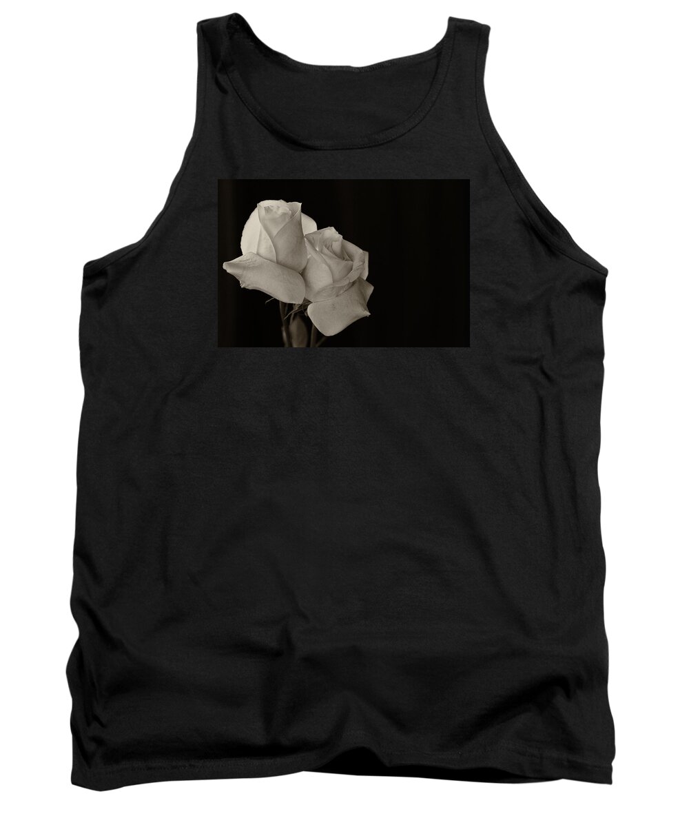 Flower Artwork Tank Top featuring the photograph Antique Roses by Mary Buck
