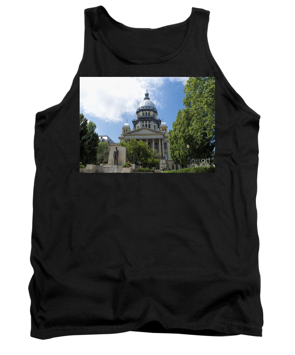 Springfield Tank Top featuring the photograph Illinois State Capitol - Luther Fine Art by Luther Fine Art