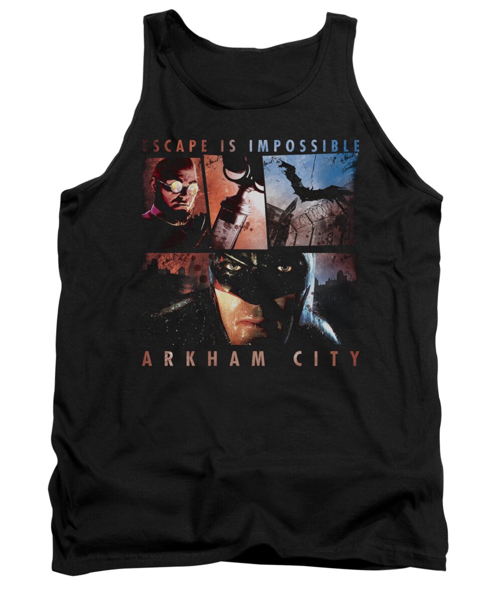 Arkham City Tank Top featuring the digital art Arkham City - Escape Is Impossible by Brand A