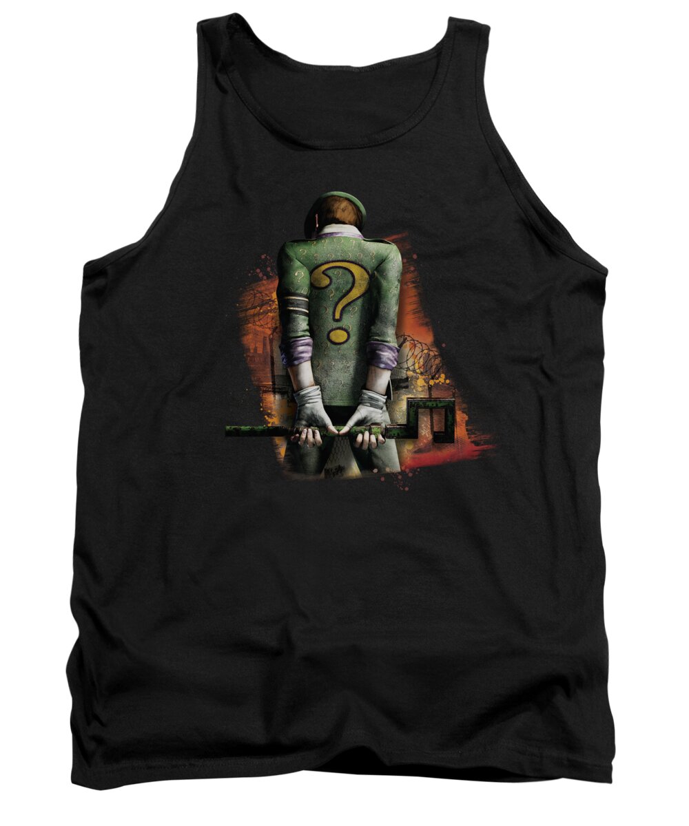 Arkham City Tank Top featuring the digital art Arkham City - Riddler Convicted by Brand A