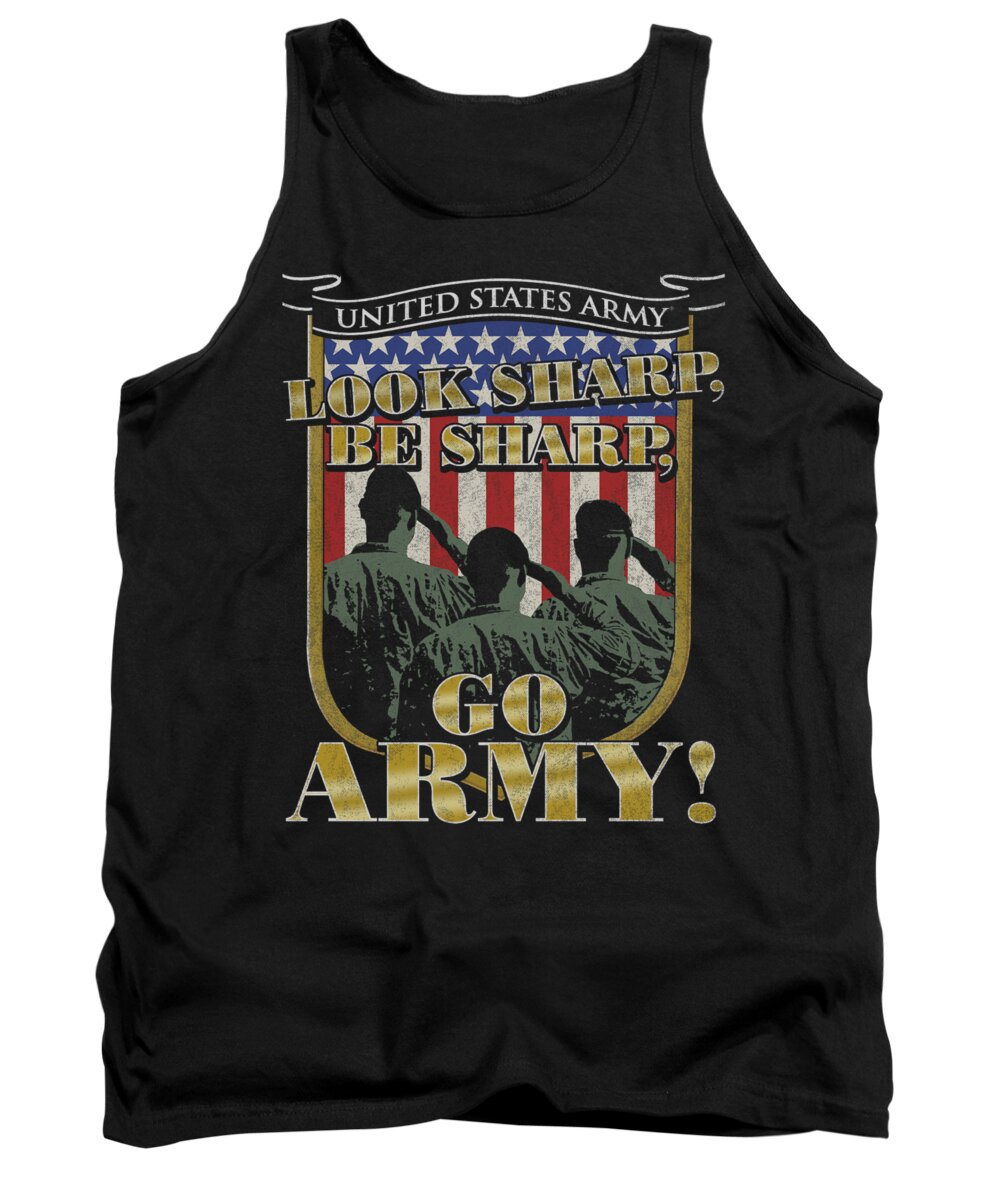 Air Force Tank Top featuring the digital art Army - Go Army by Brand A