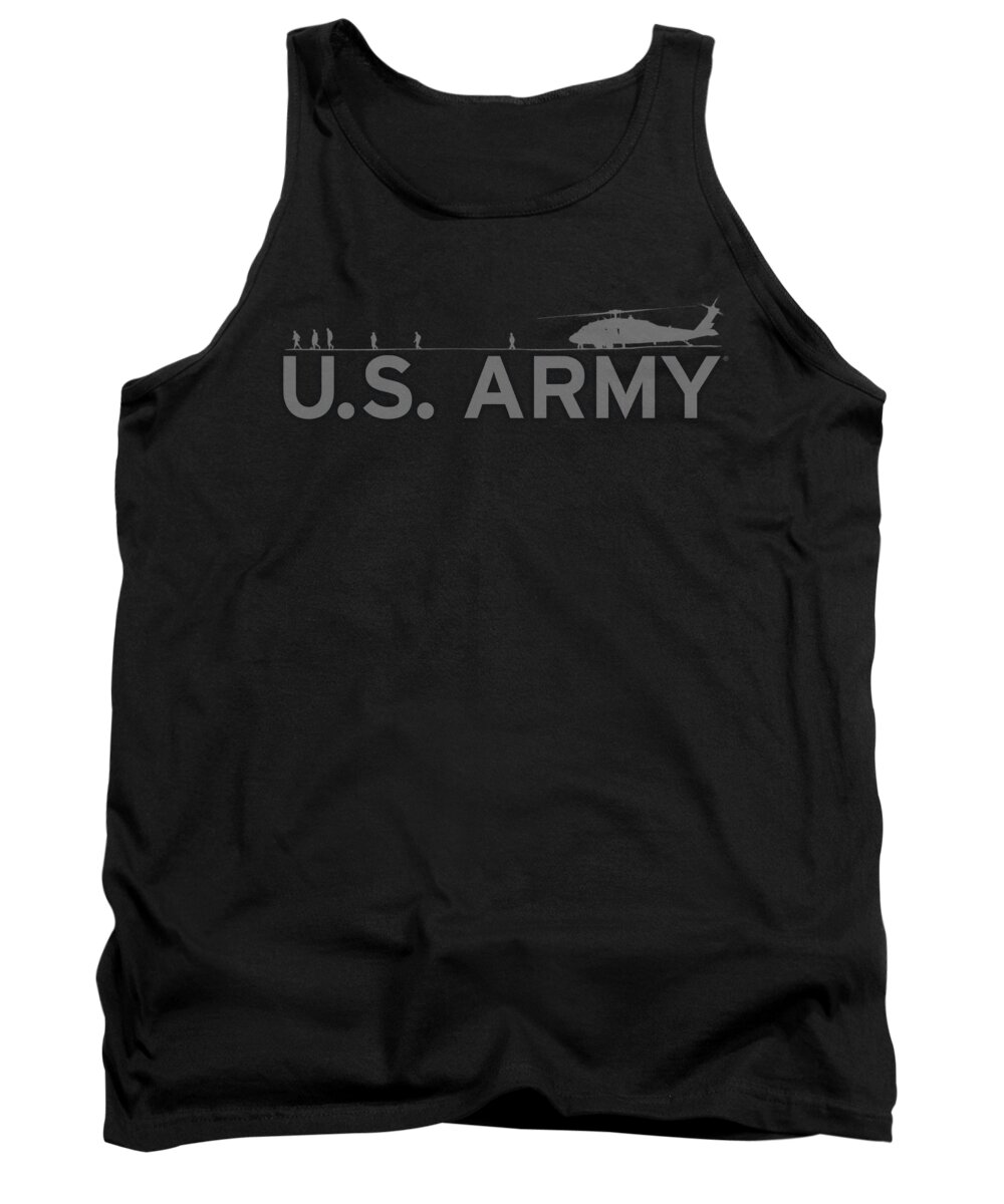 Air Force Tank Top featuring the digital art Army - Helicopter by Brand A