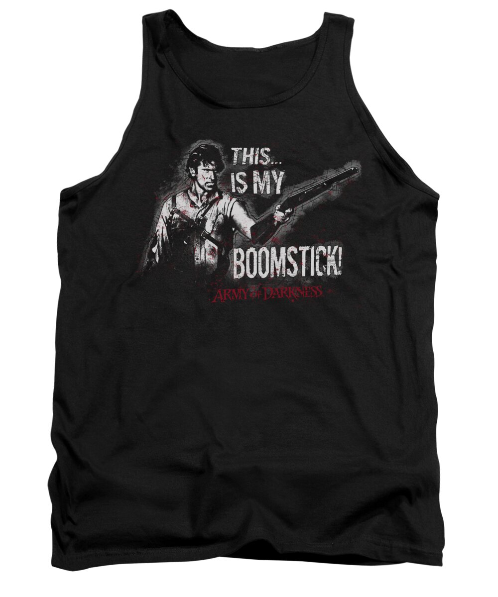  Tank Top featuring the digital art Army Of Darkness - Boomstick by Brand A