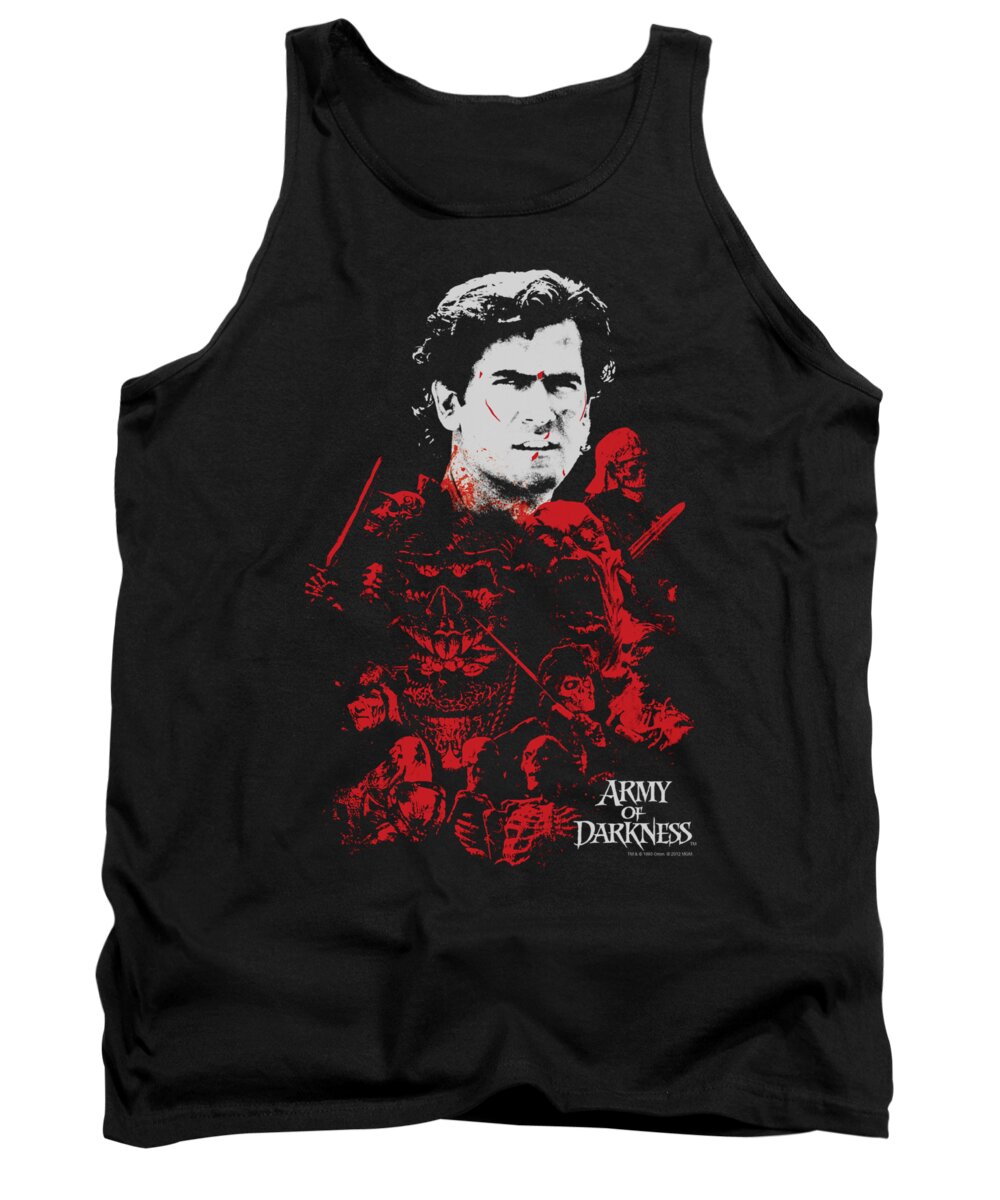  Tank Top featuring the digital art Army Of Darkness - Pile Of Baddies by Brand A