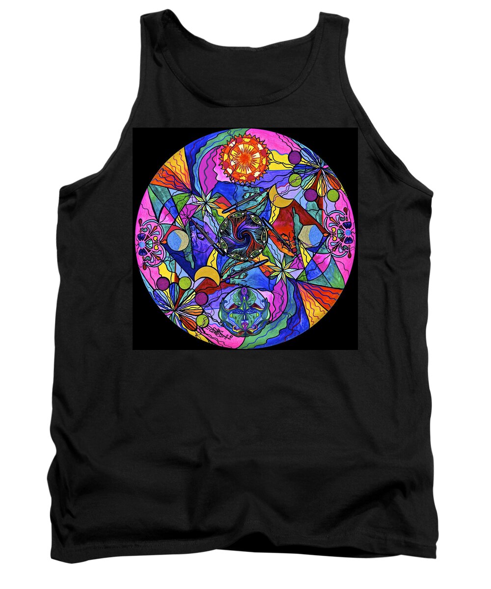  Tank Top featuring the painting Awakened Poet by Teal Eye Print Store