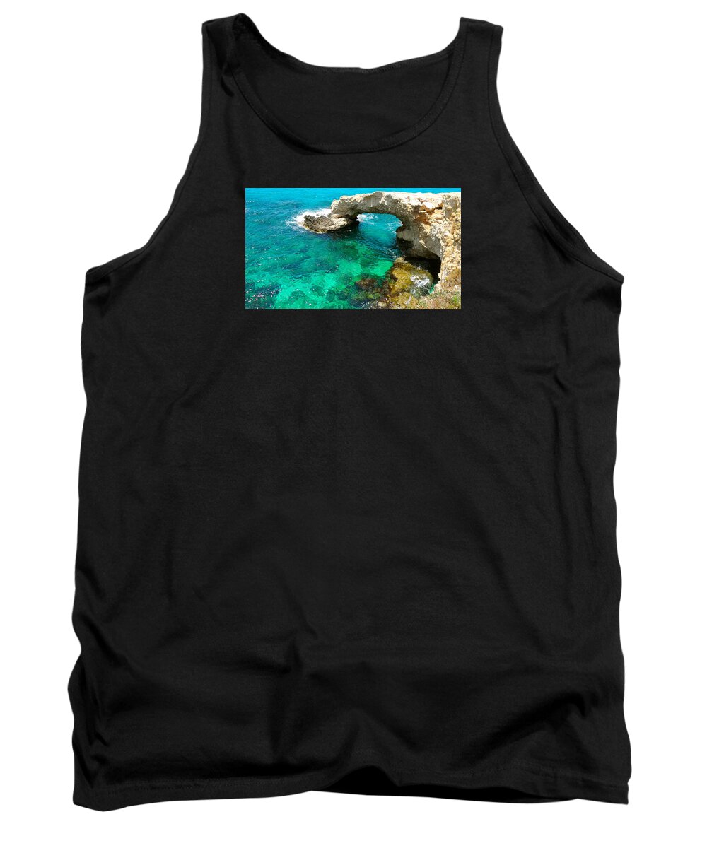 Cyprus Prints And Posters Ayia Napa Prints Tank Top featuring the photograph Ayia Napa in Cyprus by Monique Wegmueller