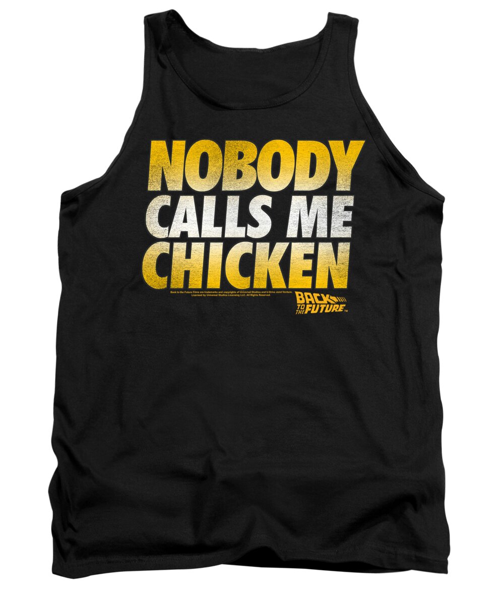  Tank Top featuring the digital art Back To The Future - Chicken by Brand A