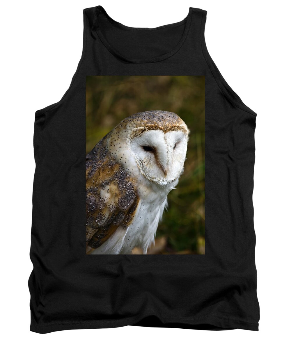 Barn Owl Tank Top featuring the photograph Barn Owl by Scott Carruthers