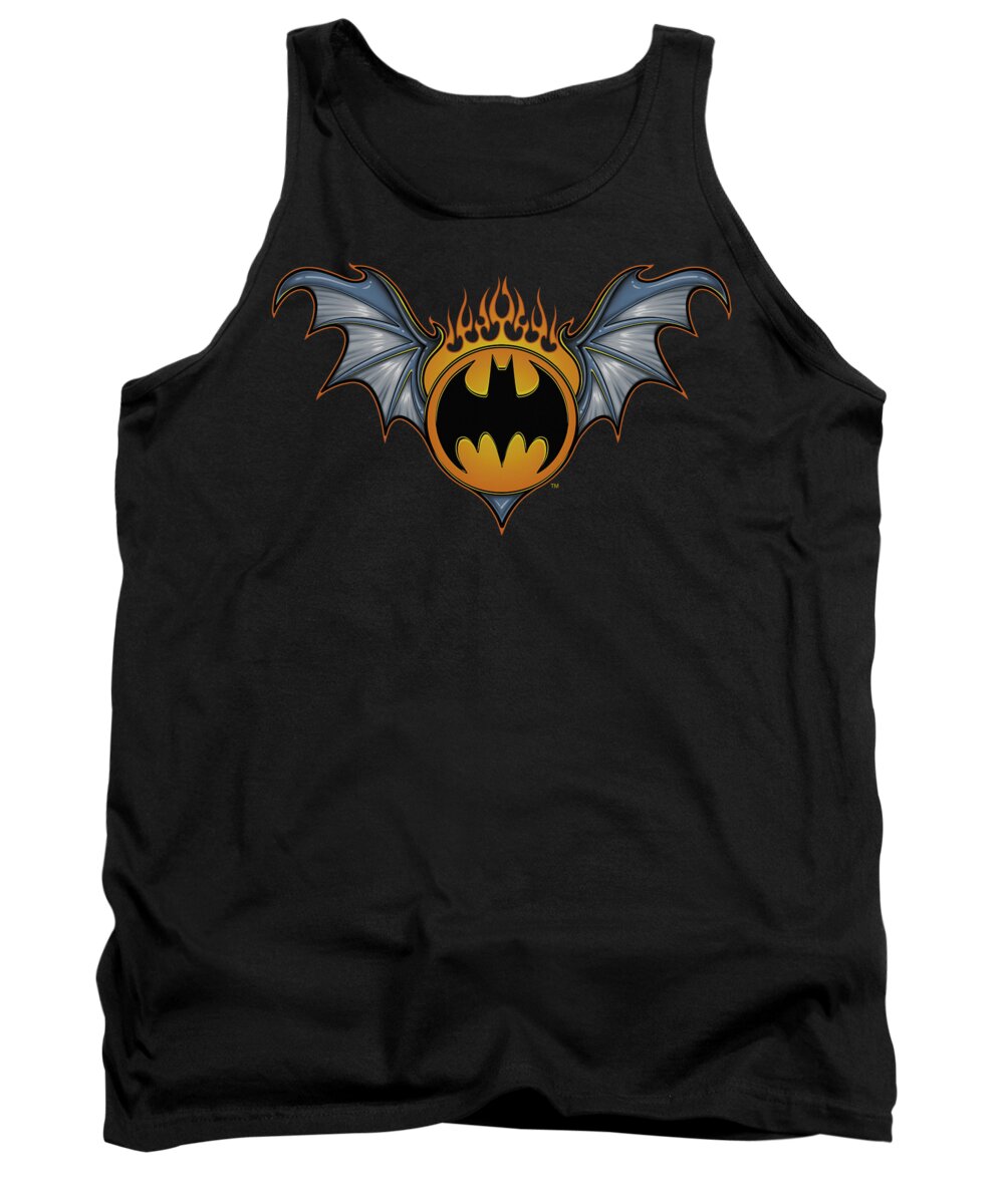 Batman Tank Top featuring the digital art Batman - Bat Wings Logo by Brand A