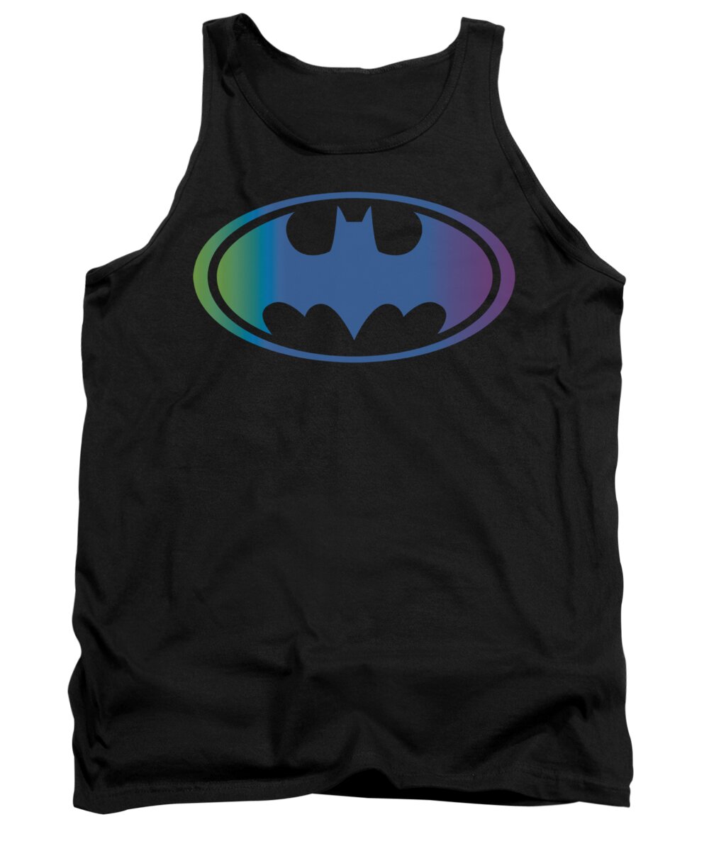 Batman Tank Top featuring the digital art Batman - Gradient Bat Logo by Brand A