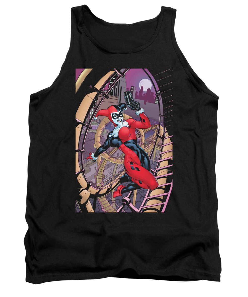  Tank Top featuring the digital art Batman - Harley First by Brand A