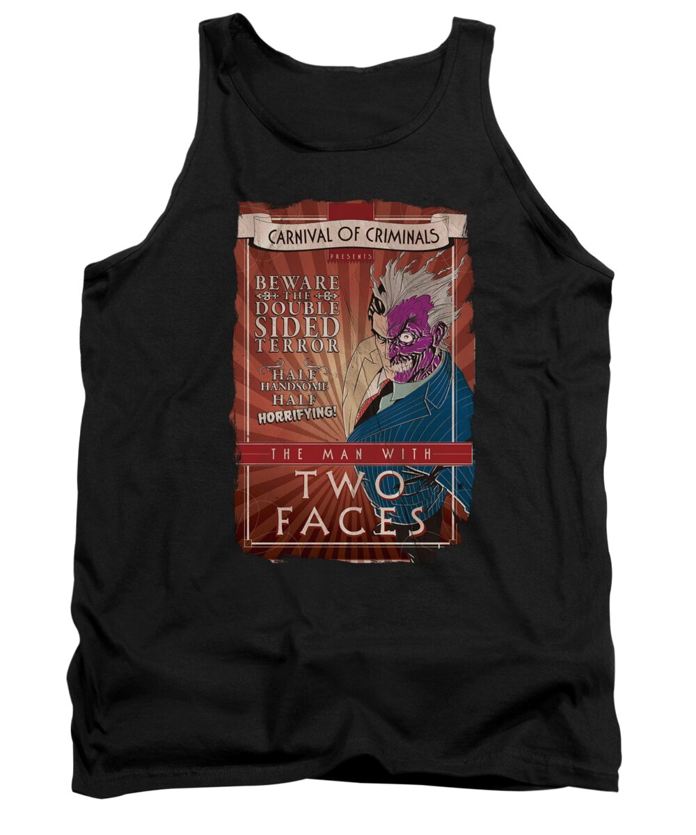  Tank Top featuring the digital art Batman - Two Faces by Brand A