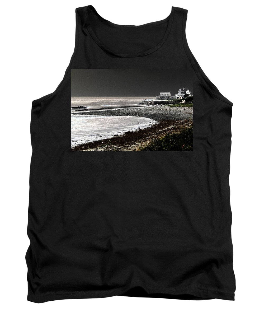 Hull Massachusetts Tank Top featuring the photograph Beach Comber by Ron White