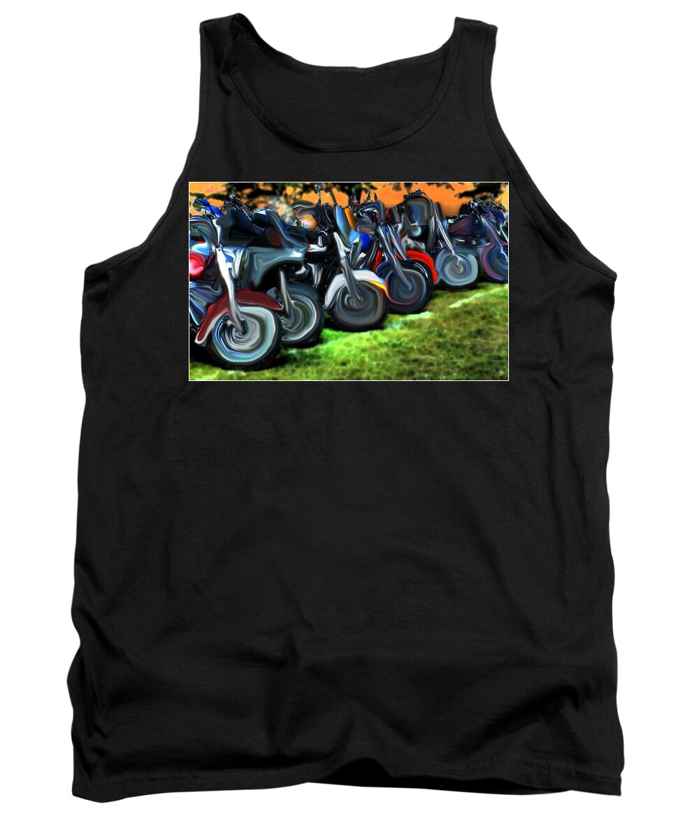 Blue Tank Top featuring the photograph Big Wheels Dream by Wayne King