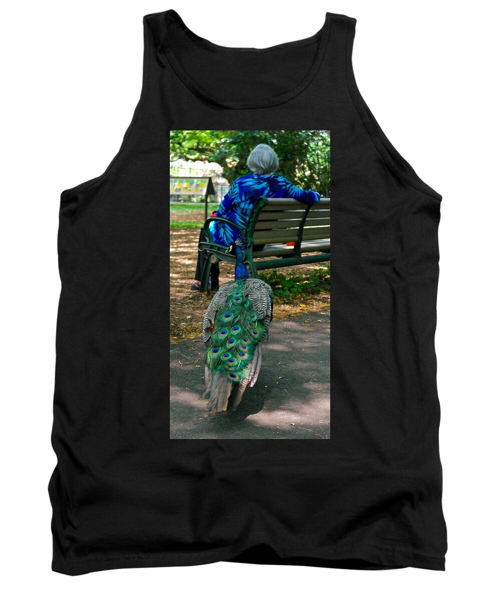 Peacock Tank Top featuring the photograph Birds of a Feather by Michele Myers