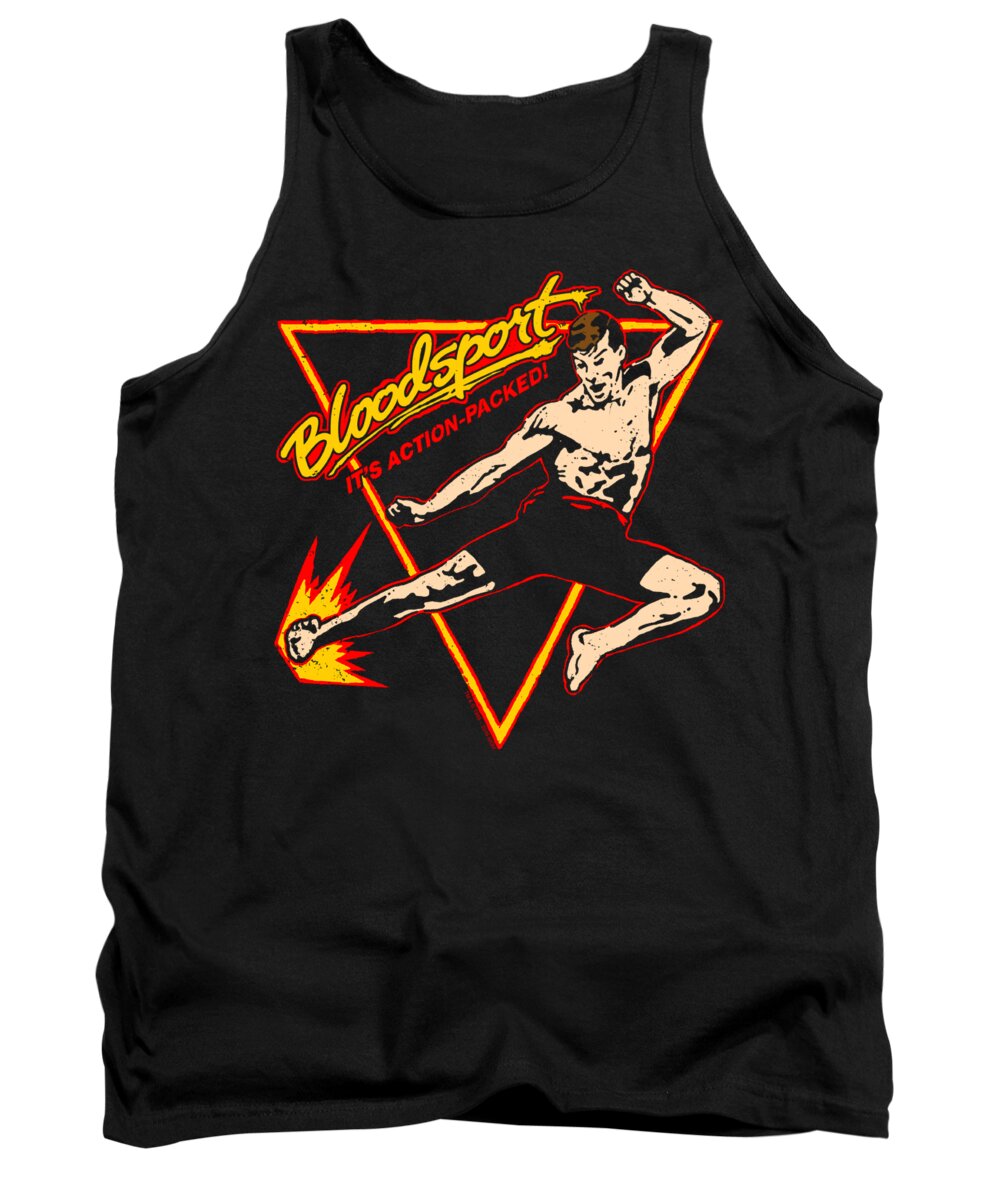  Tank Top featuring the digital art Bloodsport - Action Packed by Brand A