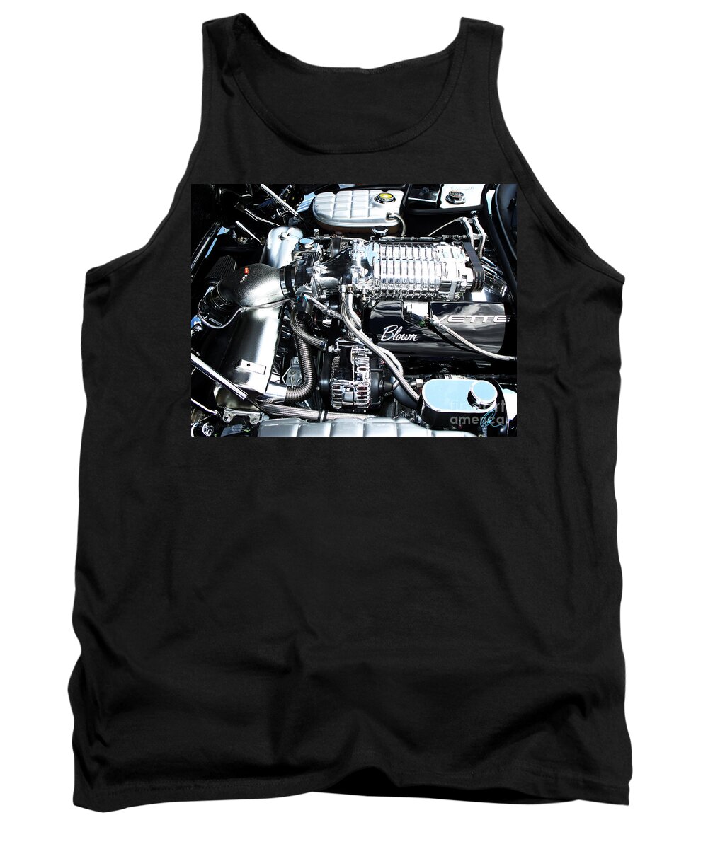 Chevy Tank Top featuring the photograph Blown 'Vette by Chris Thomas