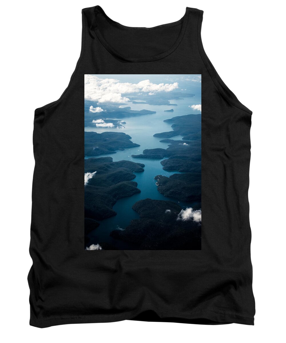 Sydney Tank Top featuring the photograph Blue River by Parker Cunningham
