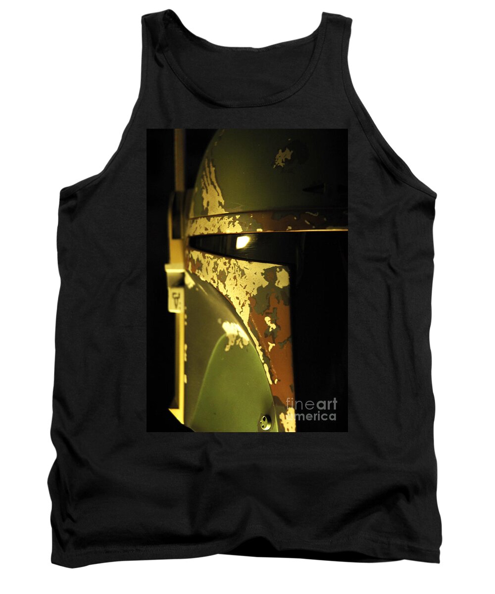 Boba Tank Top featuring the photograph Boba Fett Helmet 128 by Micah May