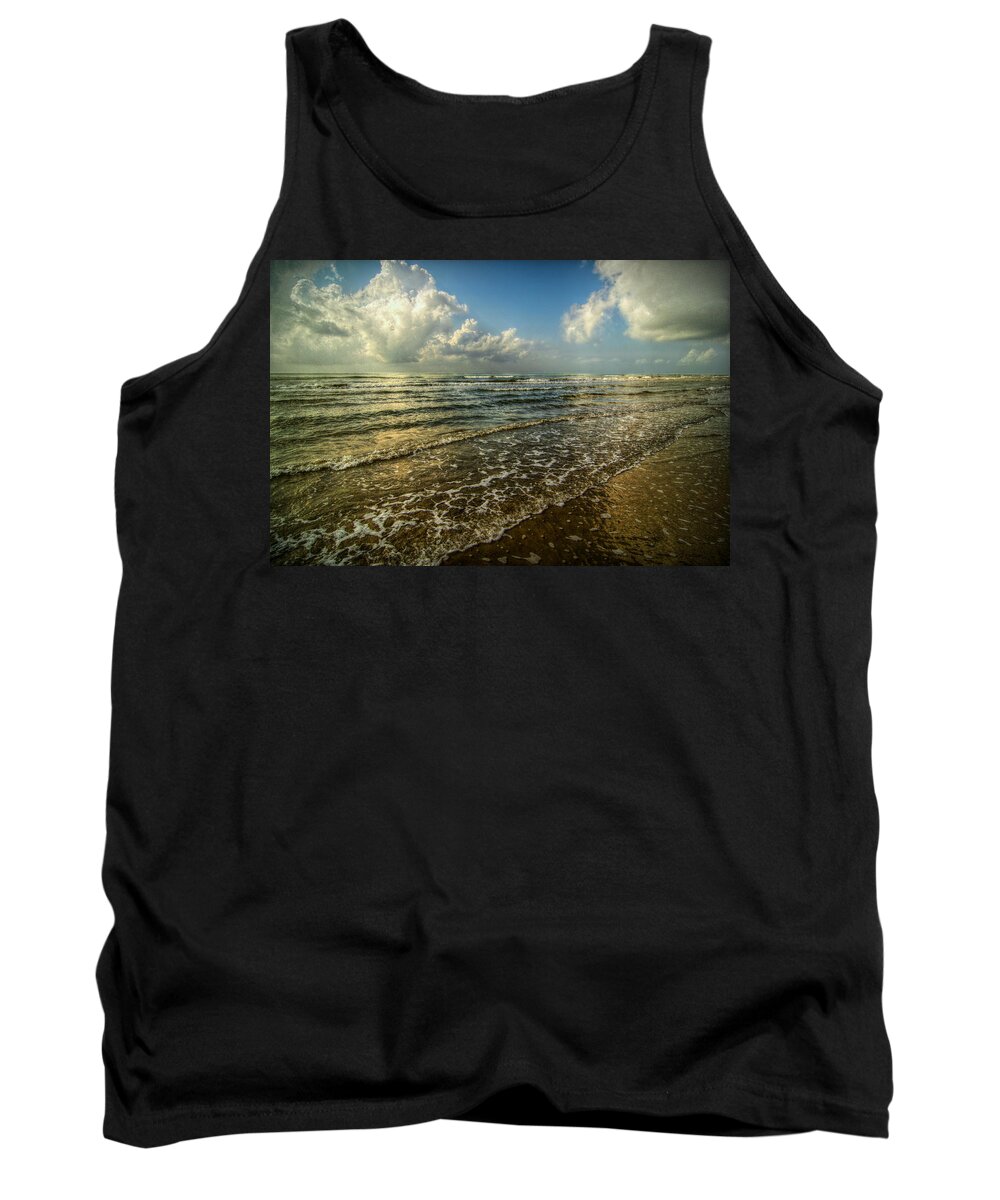 Bolivar Peninsula Tank Top featuring the digital art Bolivar Dreams by Linda Unger