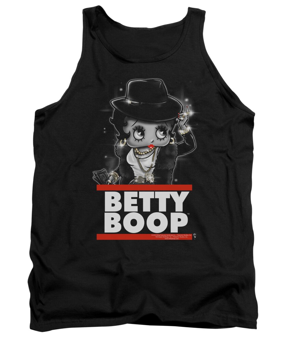 Betty Boop Tank Top featuring the digital art Boop - Bling Bling Boop by Brand A