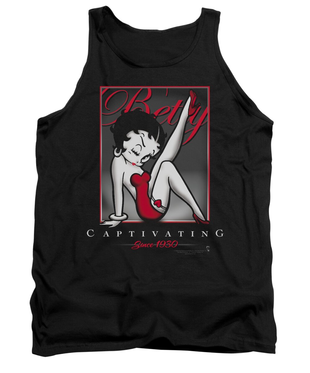 Betty Boop Tank Top featuring the digital art Boop - Captivating by Brand A