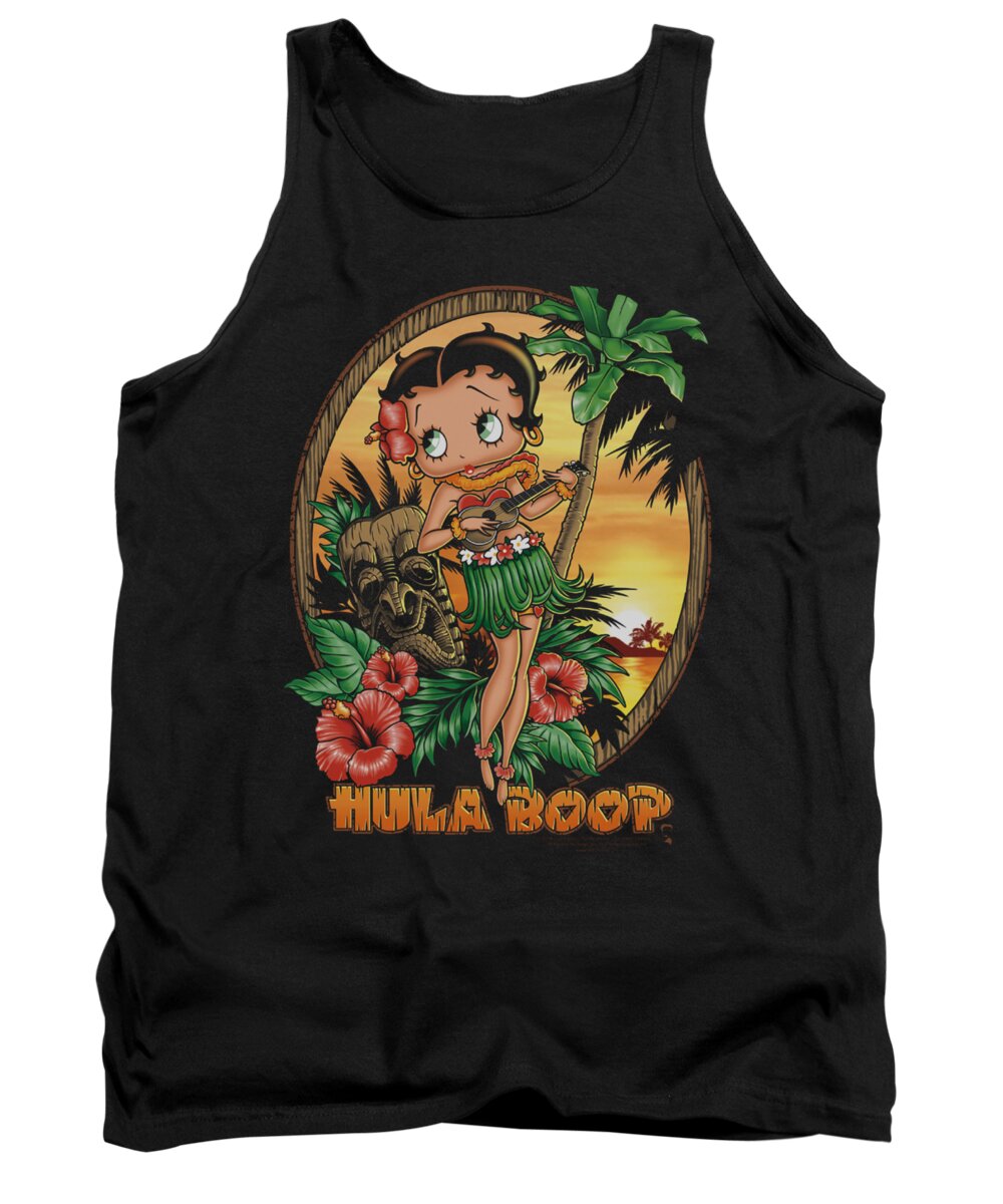 Betty Boop Tank Top featuring the digital art Boop - Hula Boop II by Brand A