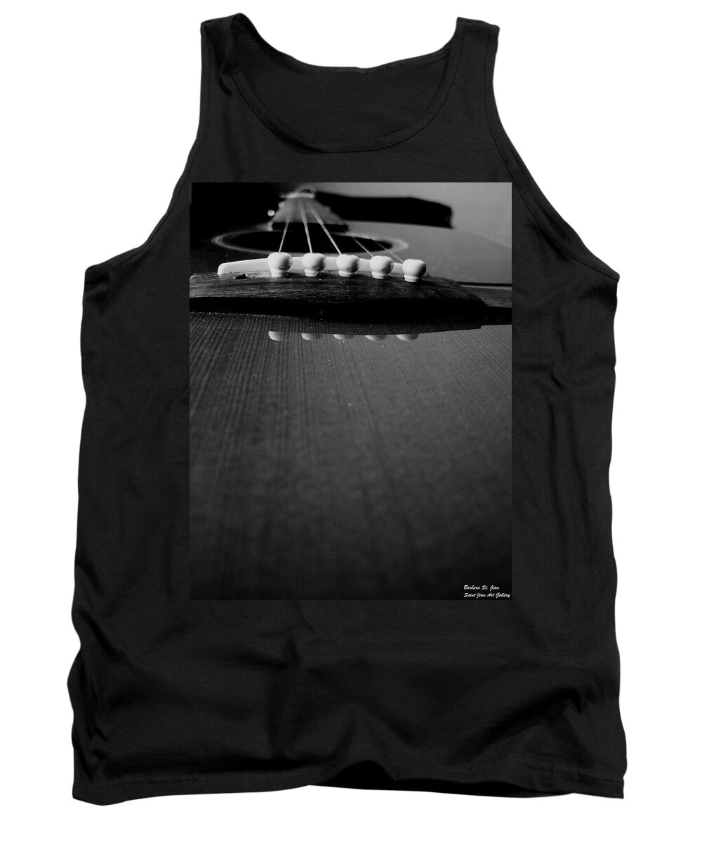 Guitar Tank Top featuring the photograph Bottoms Up Blues by Barbara St Jean