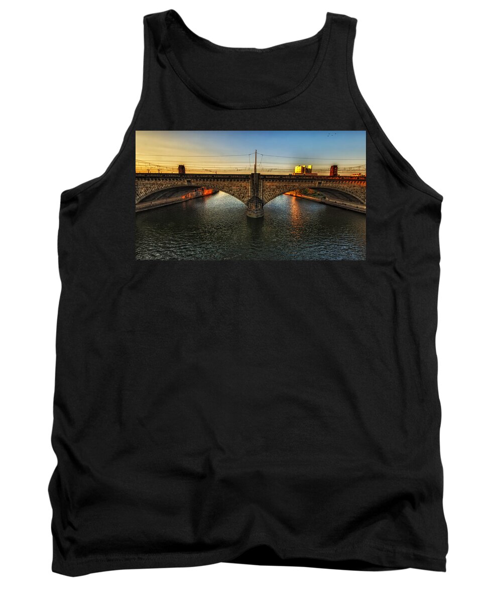 Landscape Tank Top featuring the photograph Bridge our divide. by Rob Dietrich