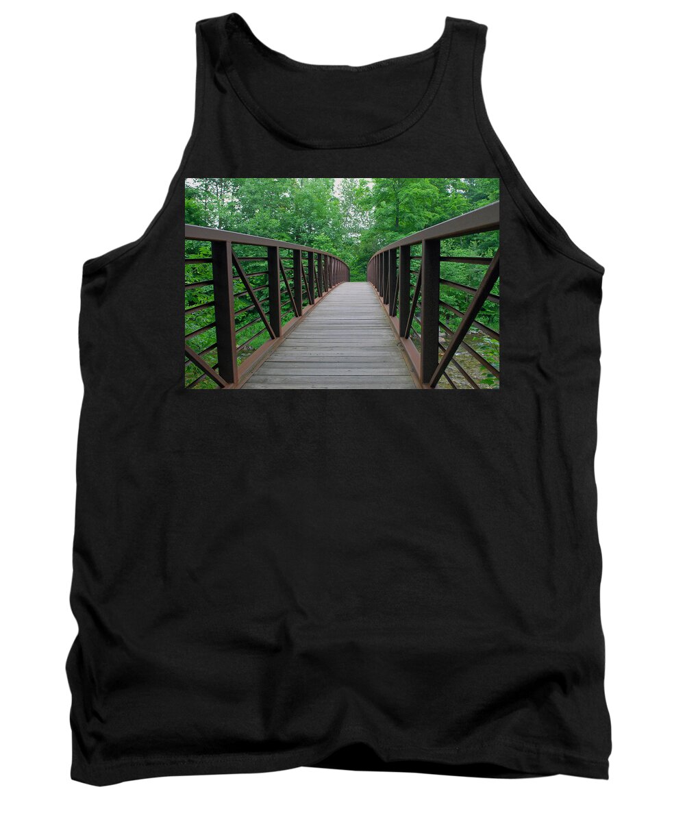 Landscape Tank Top featuring the photograph Bridging the Gap by Lisa Phillips