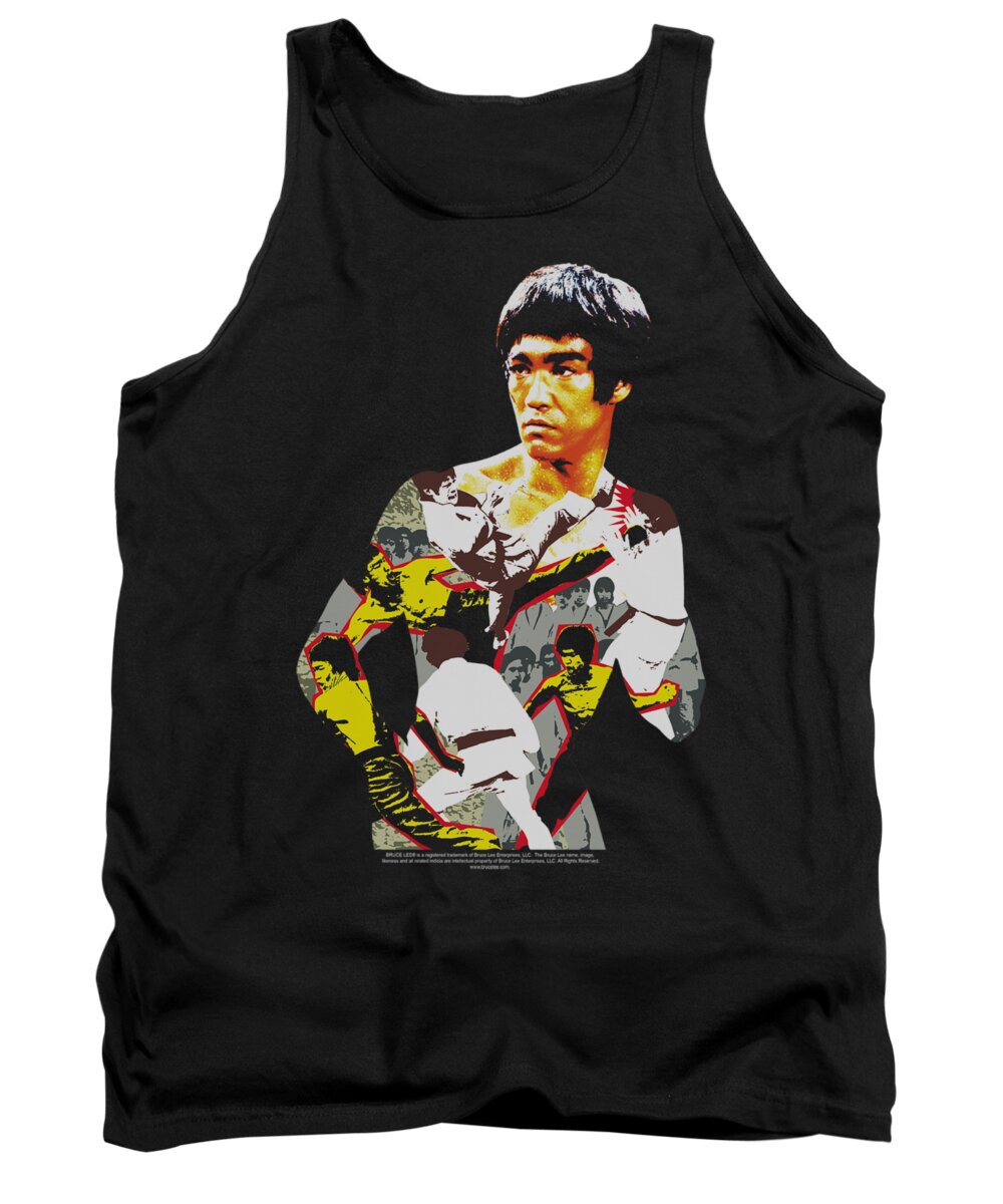  Tank Top featuring the digital art Bruce Lee - Body Of Action by Brand A