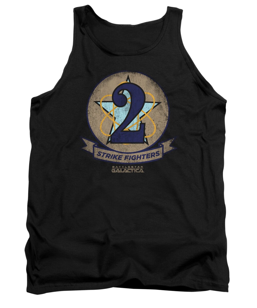  Tank Top featuring the digital art Bsg - Strike Fighters Badge by Brand A