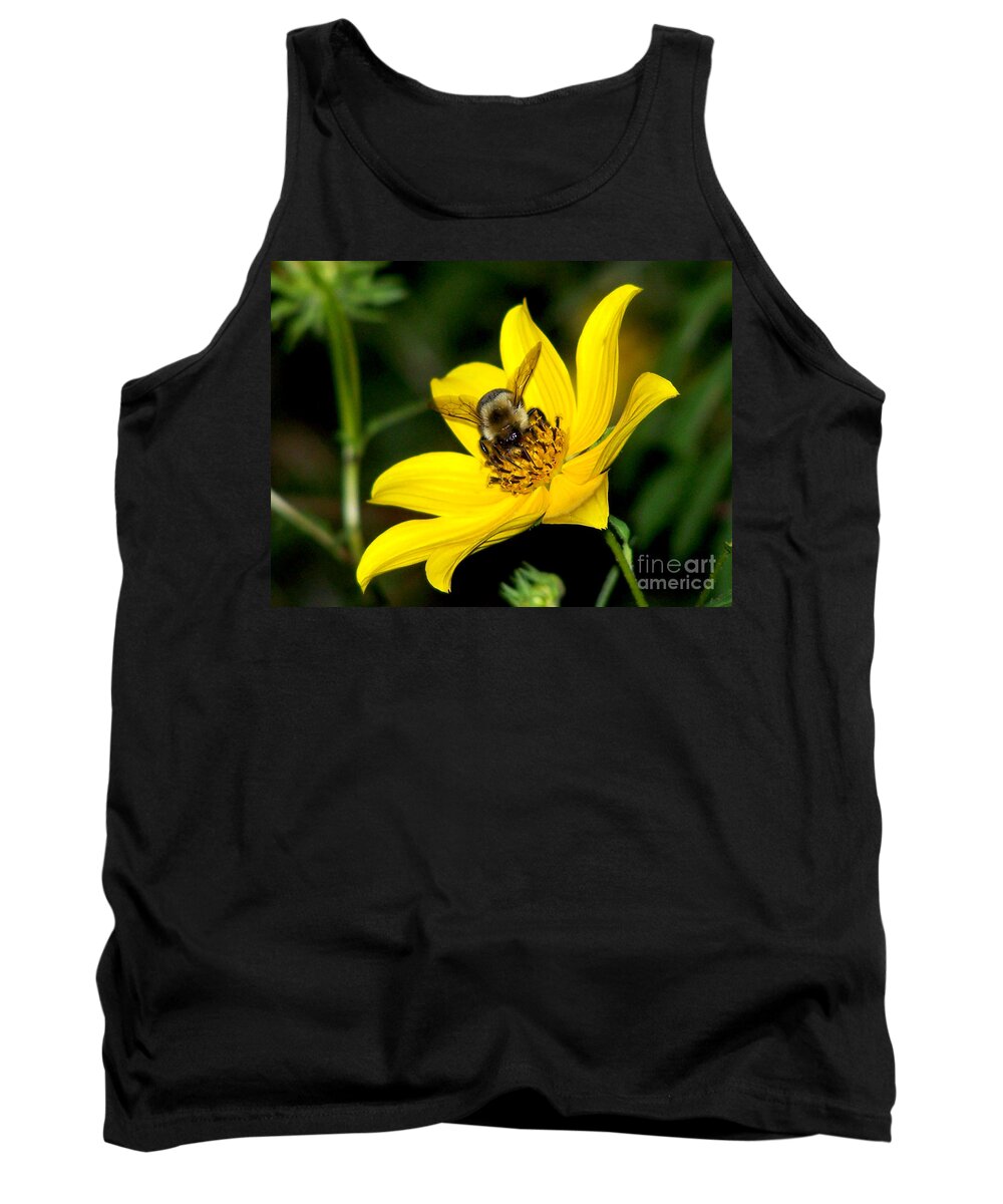 Busy As A Bee Tank Top featuring the photograph Busy As A Bee by Kathy White