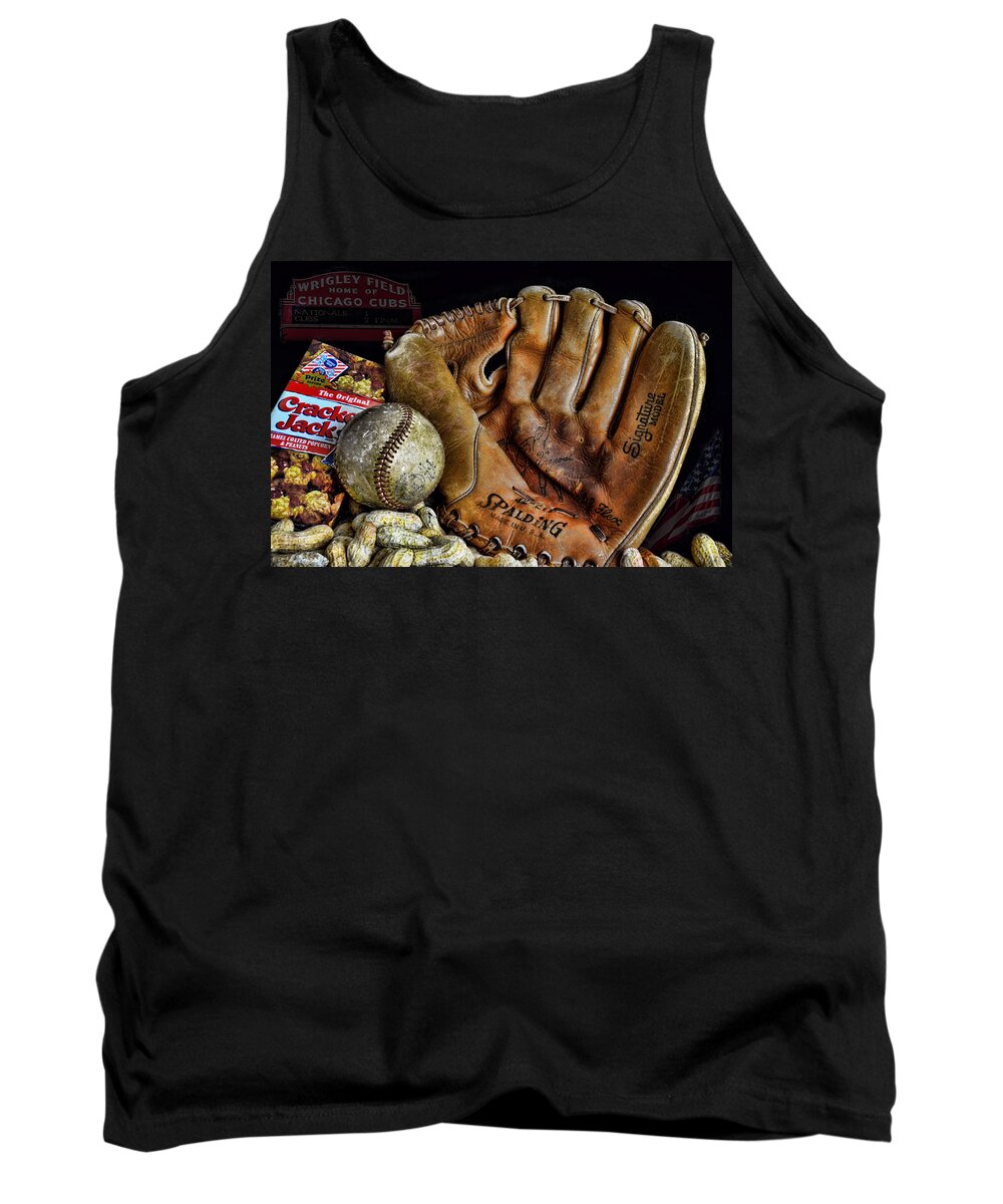 Baseball Tank Top featuring the photograph Buy Me Some Peanuts and Cracker Jacks by Ken Smith