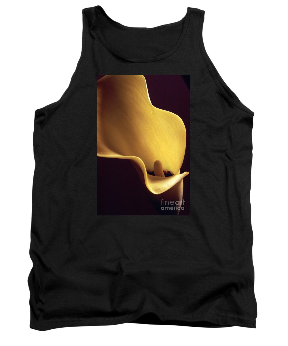 Calla Lily Tank Top featuring the photograph Calla Lily close up by Liz Leyden